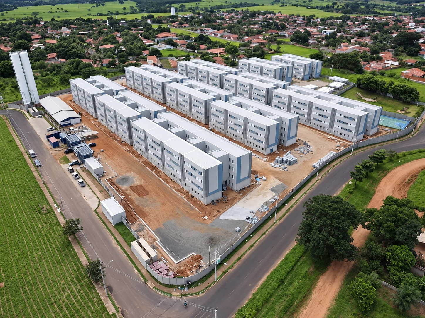 Conjunto residencial em grande escala